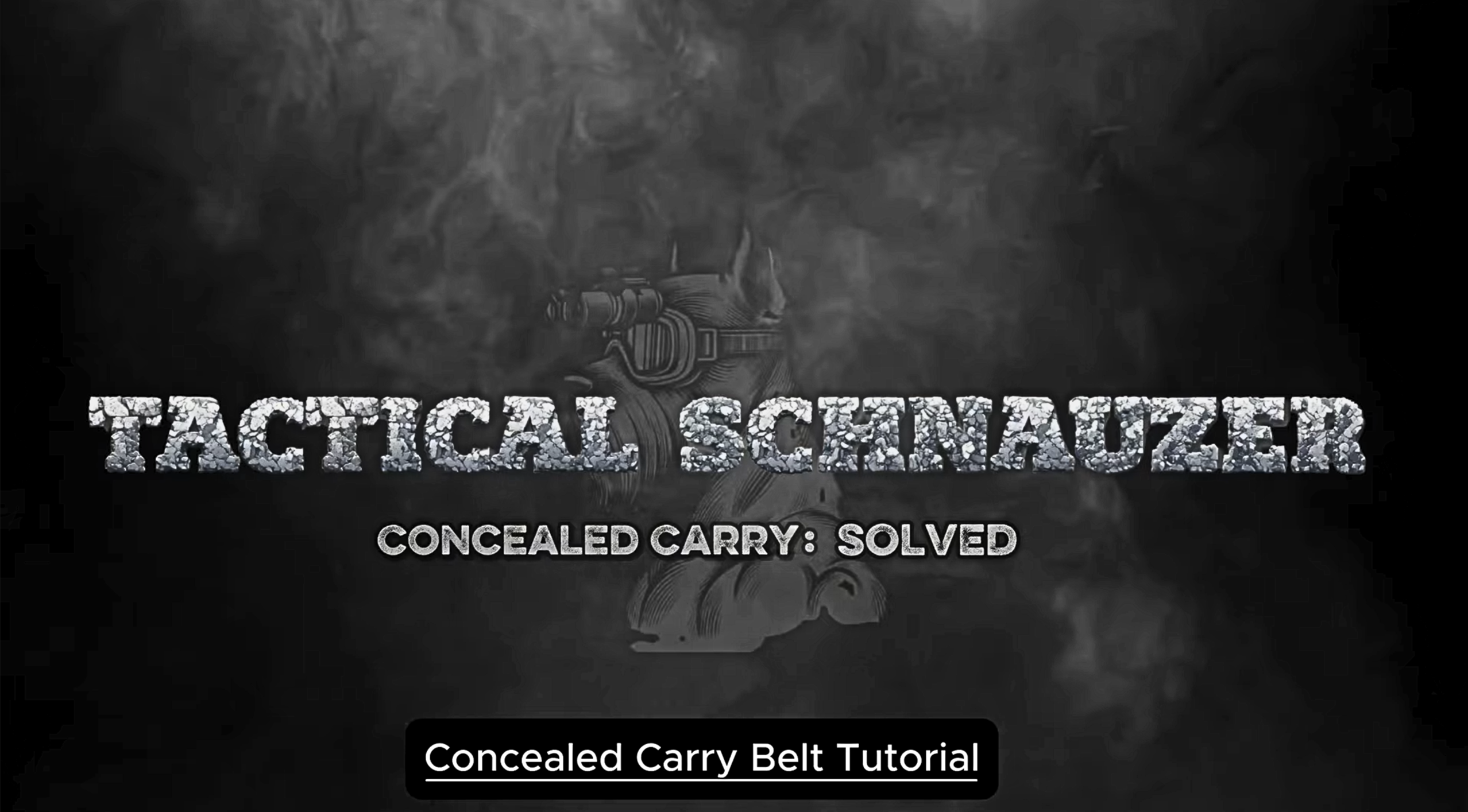 Load video: Tactical Schnauzer Concealed Carry Gun Belt Tutorial